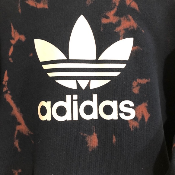 Adidas custom tie dye hoodie. Size L. - Picture 3 of 4